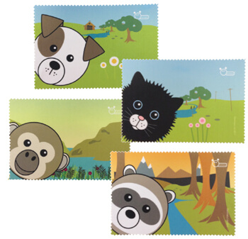New Animaru Microfiber Cleaning Cloths