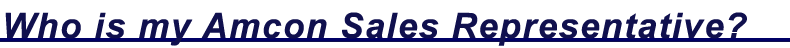 Who is my Amcon Sales Representative?