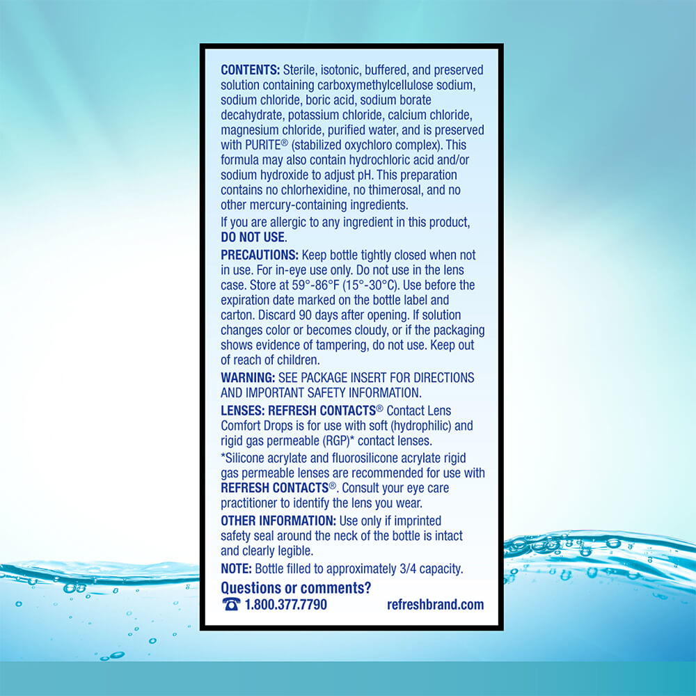 Refresh&reg; Contacts Lens Comfort Drops - 1
