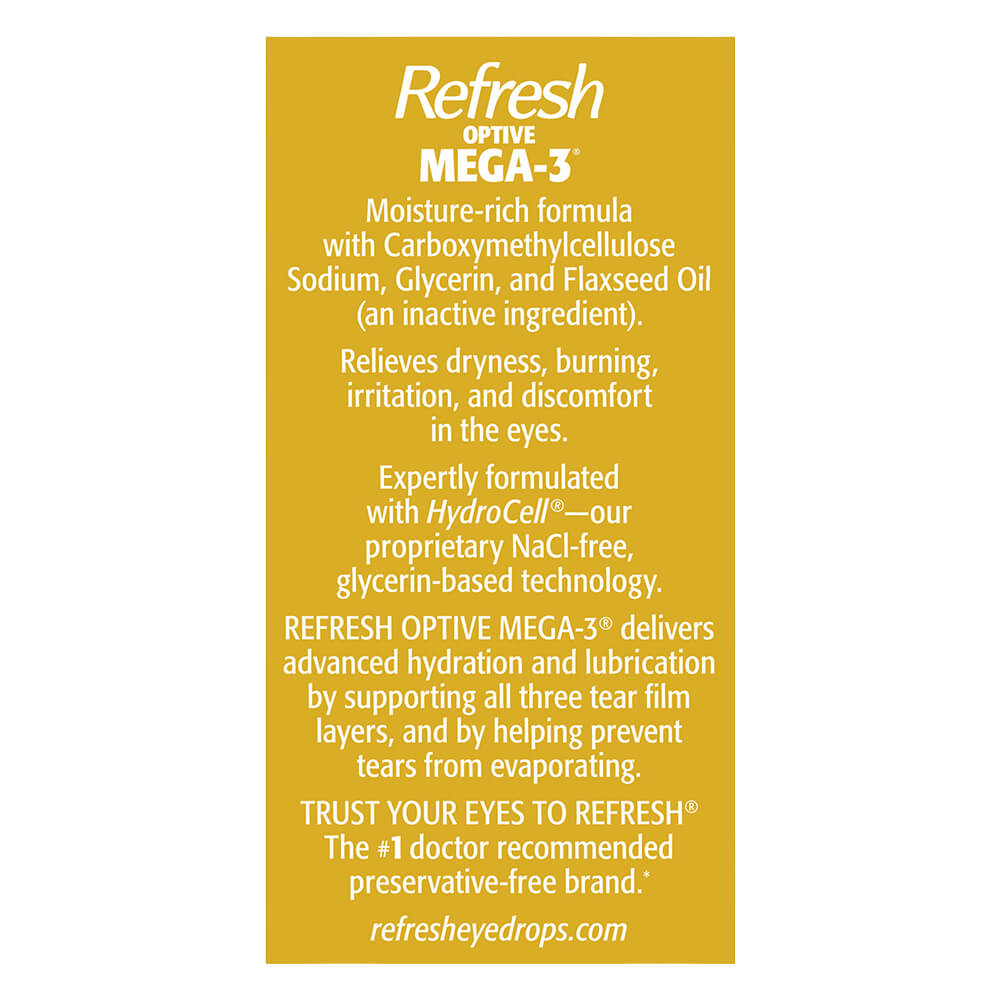 Refresh Optive MEGA-3&reg; Lubricant Eye Drops - 2