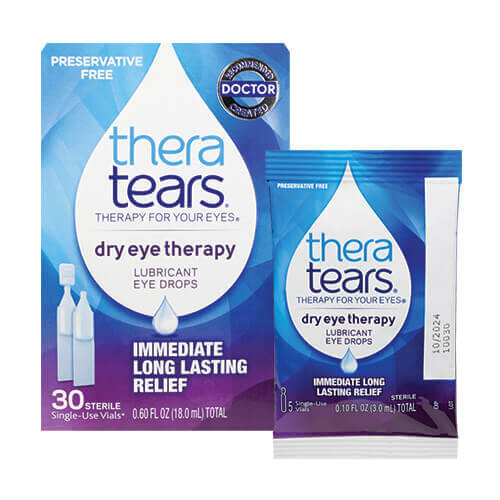Refresh Optive Mega-3 Lubricant Eye Drops With Flaxseed Oil (30 Single-Use Vials)