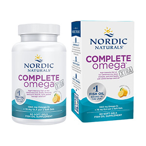 COMPLETE omega&trade; XTRA Omega-3 & GLA Supplement, Lemon Flavor