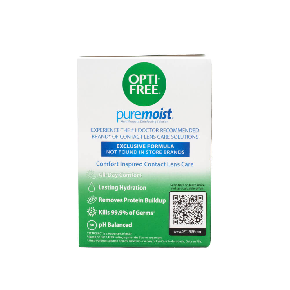 OPTI-FREE PureMoist Multi-Purpose Disinfecting Solution, 2 oz with Lens Case - 2