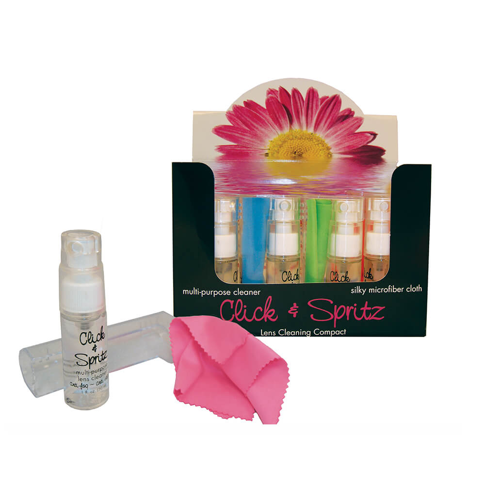 Click and Spritz Lens Cleaning Kit Display