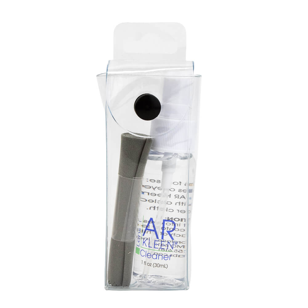 AR Kleen&reg; - Lens Cleaner Care Kit - 1 fl oz Spray Pump Bottle and Cleaning Cloth - 2
