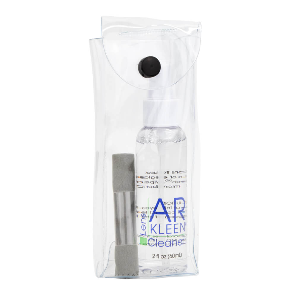 AR Kleen&reg; - Lens Cleaner Care Kit - 2 fl oz Spray Pump Bottle and Cleaning Cloth - 2