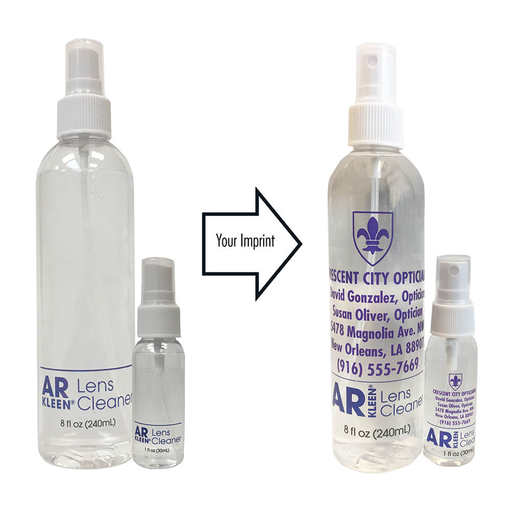 AR Kleen® - Lens Cleaner Companion Combo - 1 fl oz and 8 fl oz Bottle - Imprinted