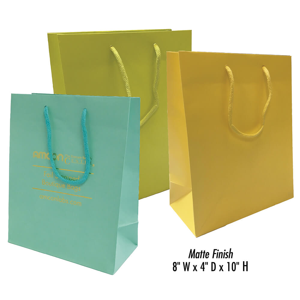 Retail Bags - Tall Matte Euro Totes - Imprinted