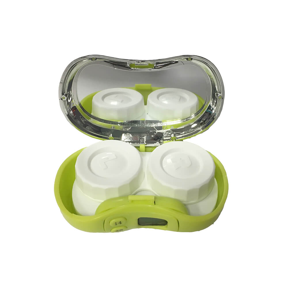 Digicase Digital Contact Lens Case Reminder Case with Mirror