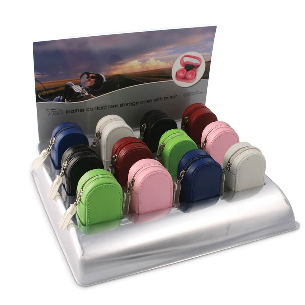 iPAK Leather Contact Lens Cases Display