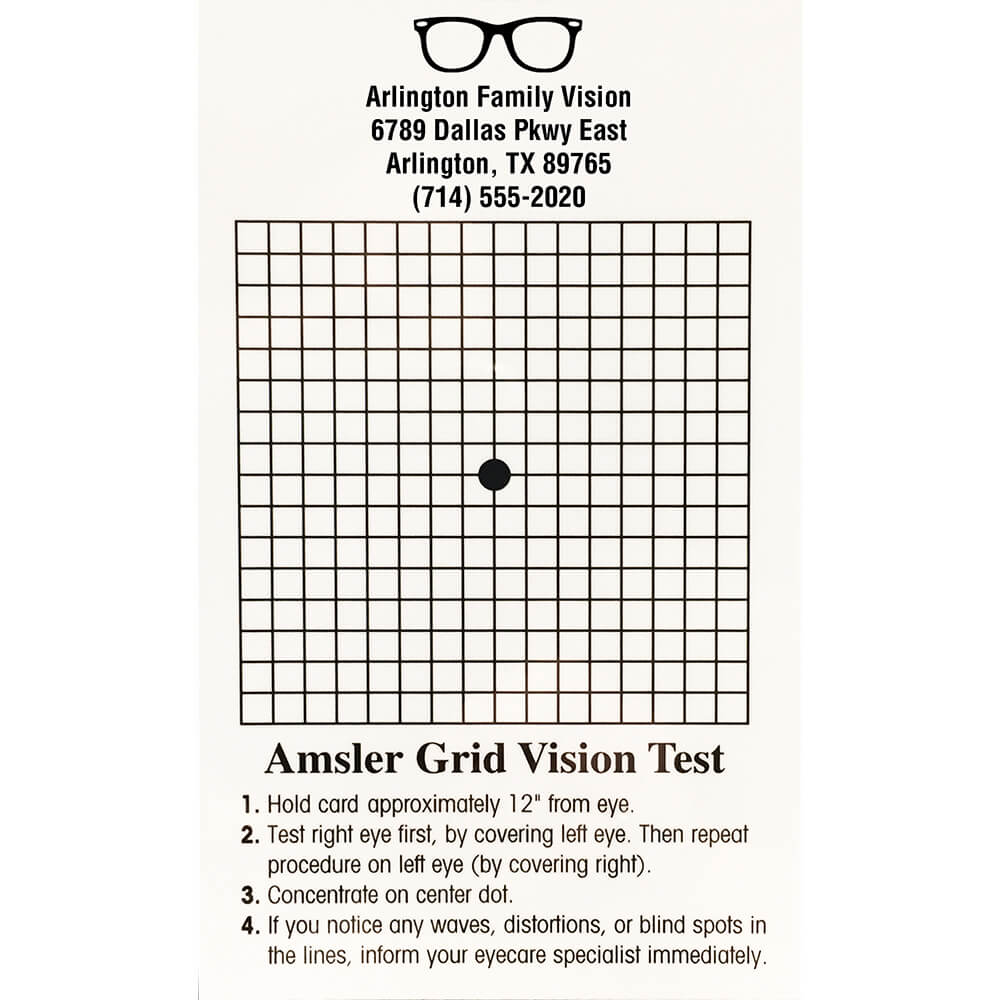 Amsler Recording Chart Instructions