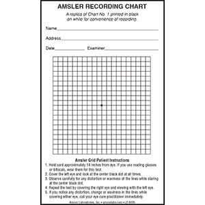 Amsler Grid Give-Away Sheets, 250/package