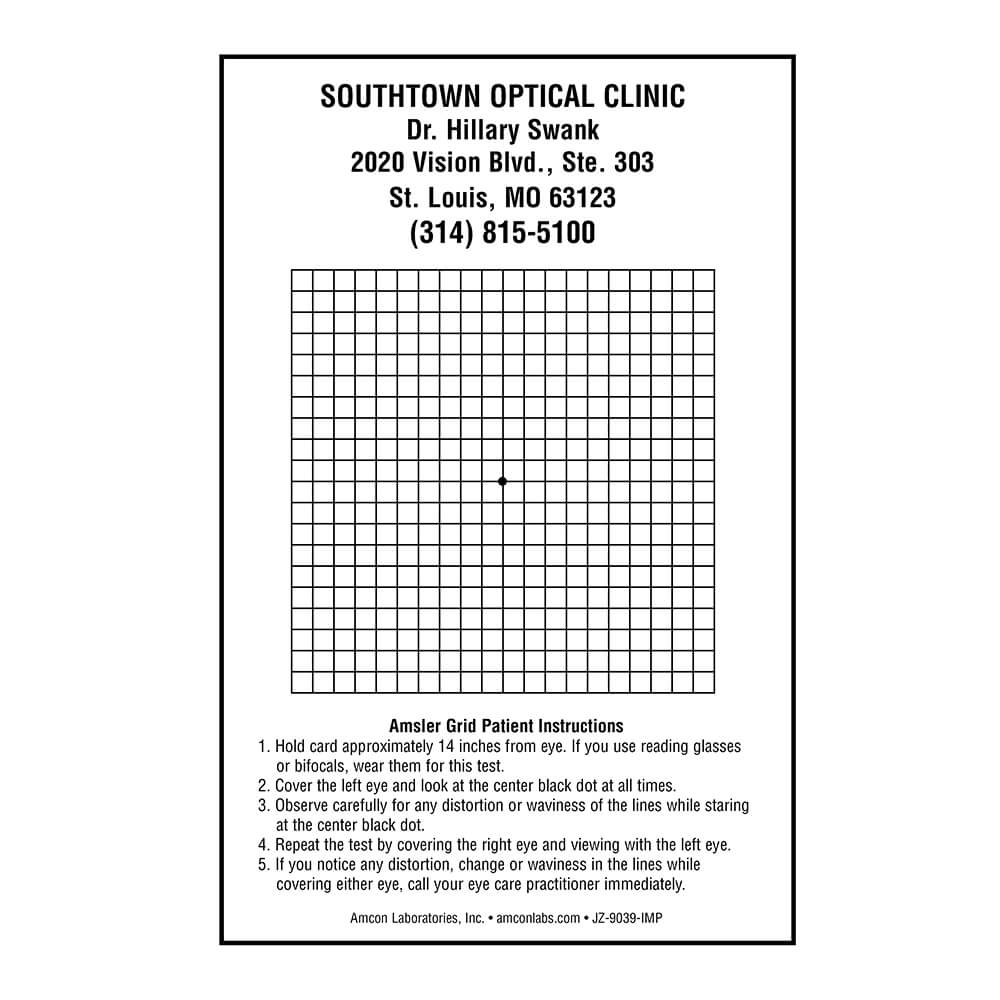 Amsler Recording Charts, Pad of 50 - accuspire