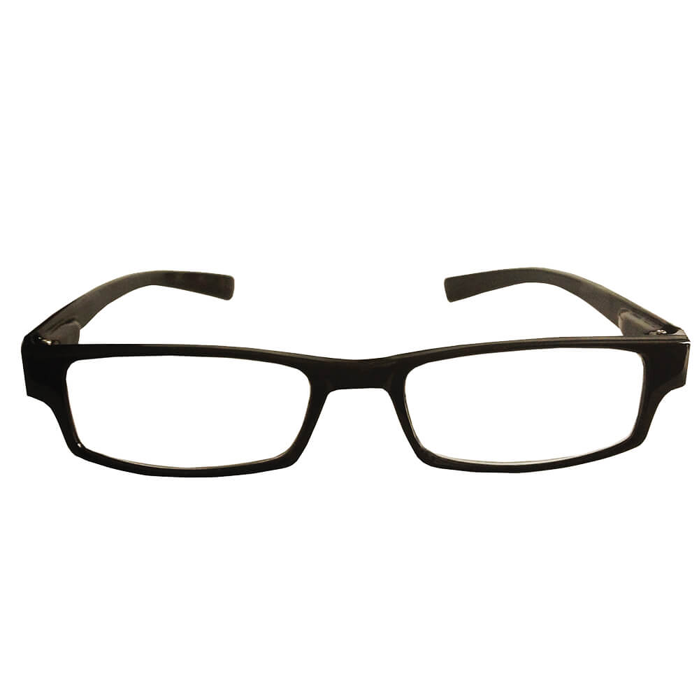 thumbnail image 2 of Matte Rubberized Hipster Horn Rim Reading Glasses - Retro Style 2 of 11