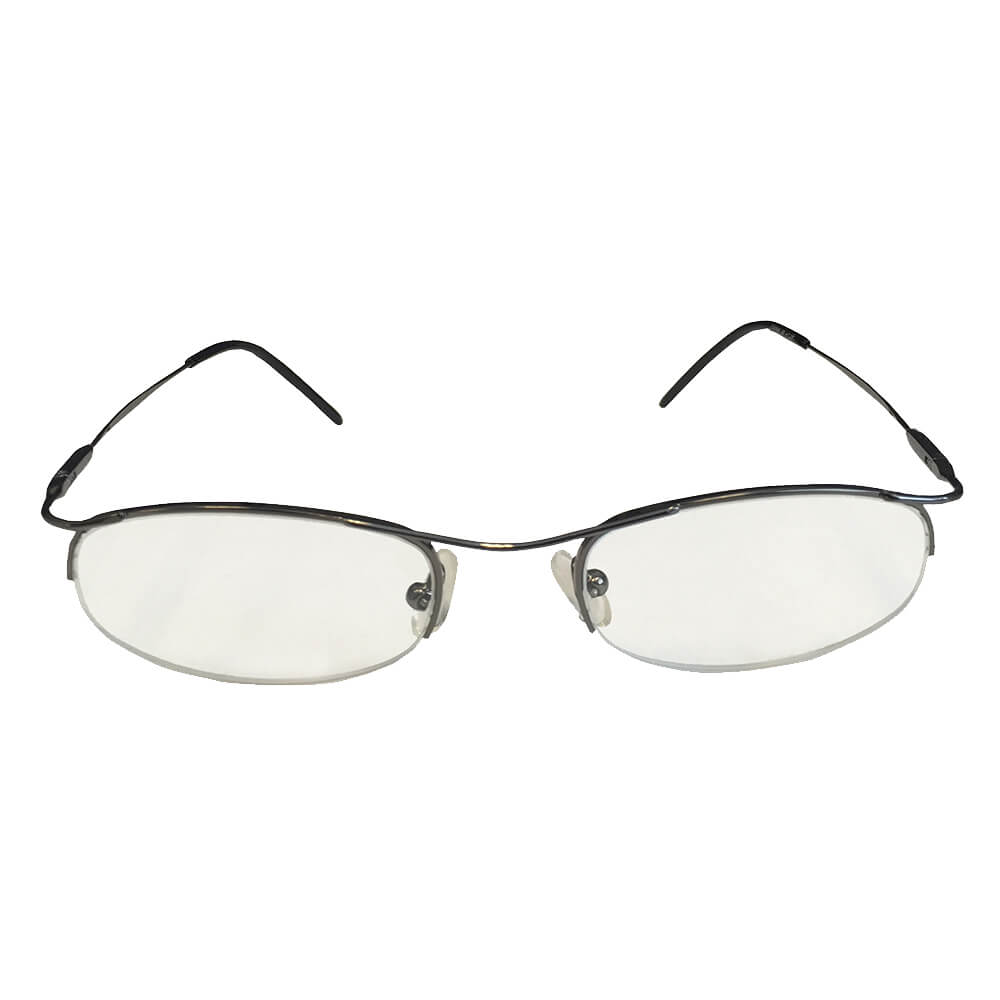 Semi Rimless Gun Metal Reader