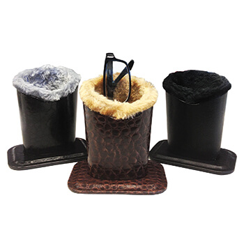Fur Lined Eyeglass Holders