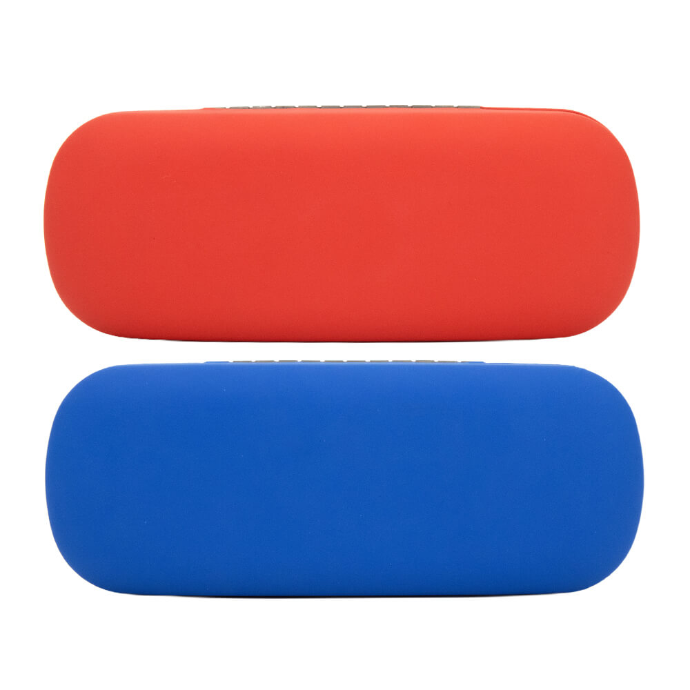 Classic Clam Eyeglass Case, Assorted Red & Blue