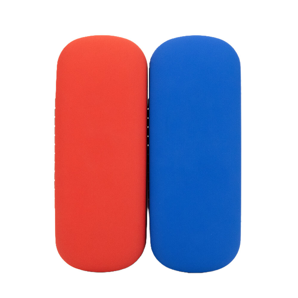Classic Clam Eyeglass Case, Assorted Red & Blue - 2