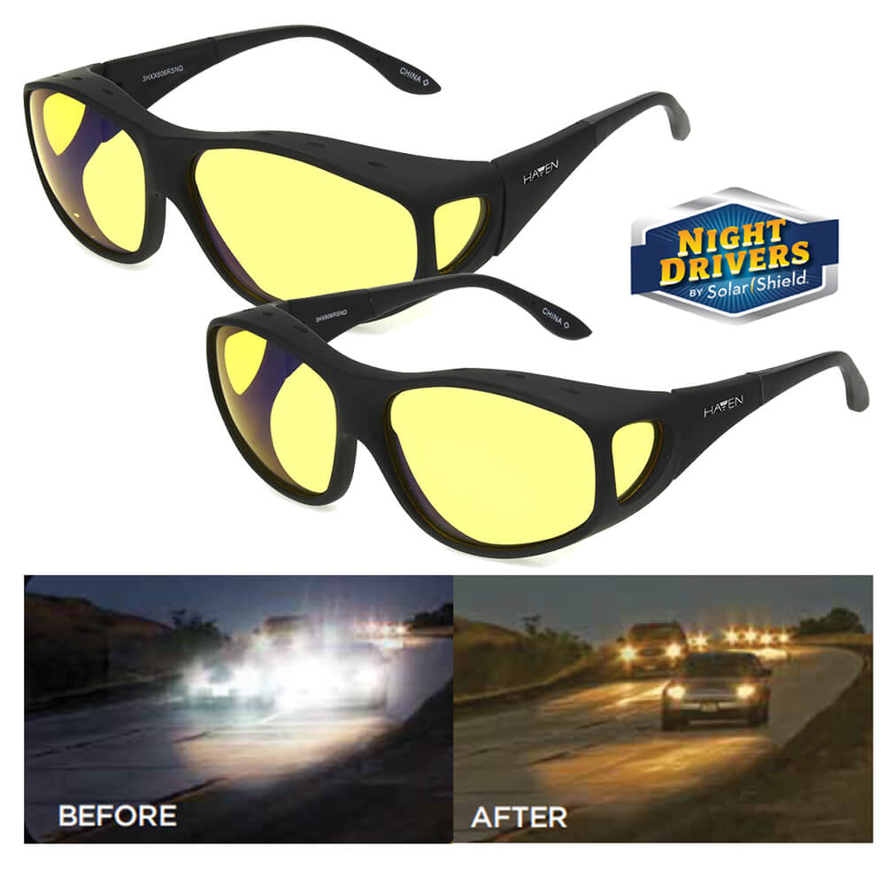 Solar shield night driving glasses hotsell