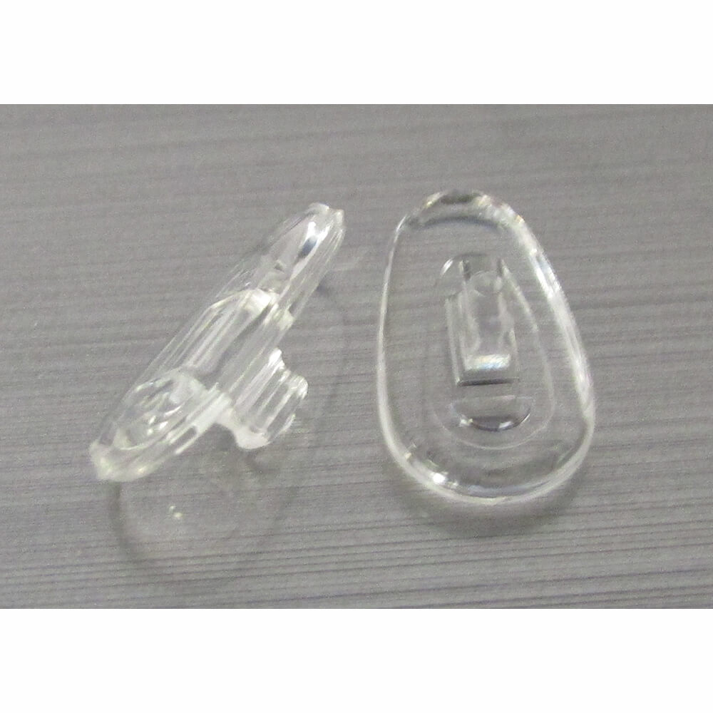 Soft Silicone Round Tear Drop Push & Screw-On - 100 pair pack - 4