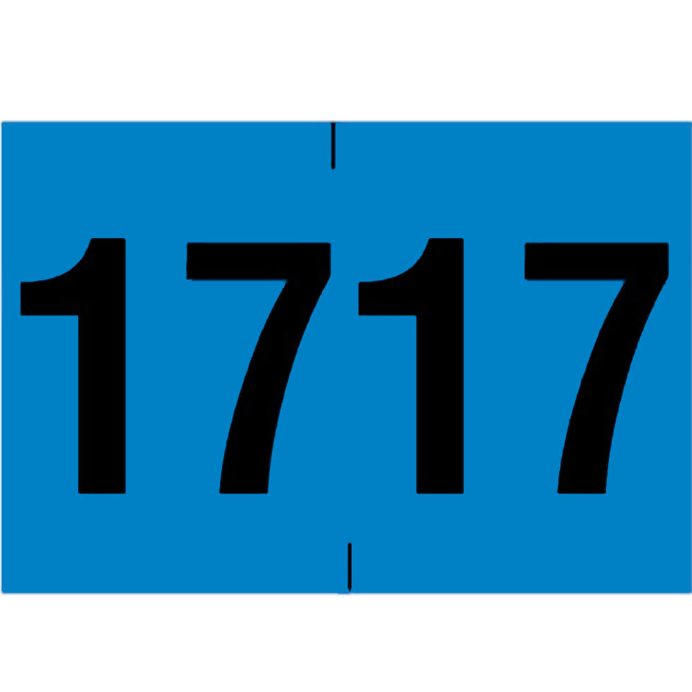 Year 2017 End Tab Folder Labels