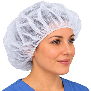 White-Bouffant-Cap