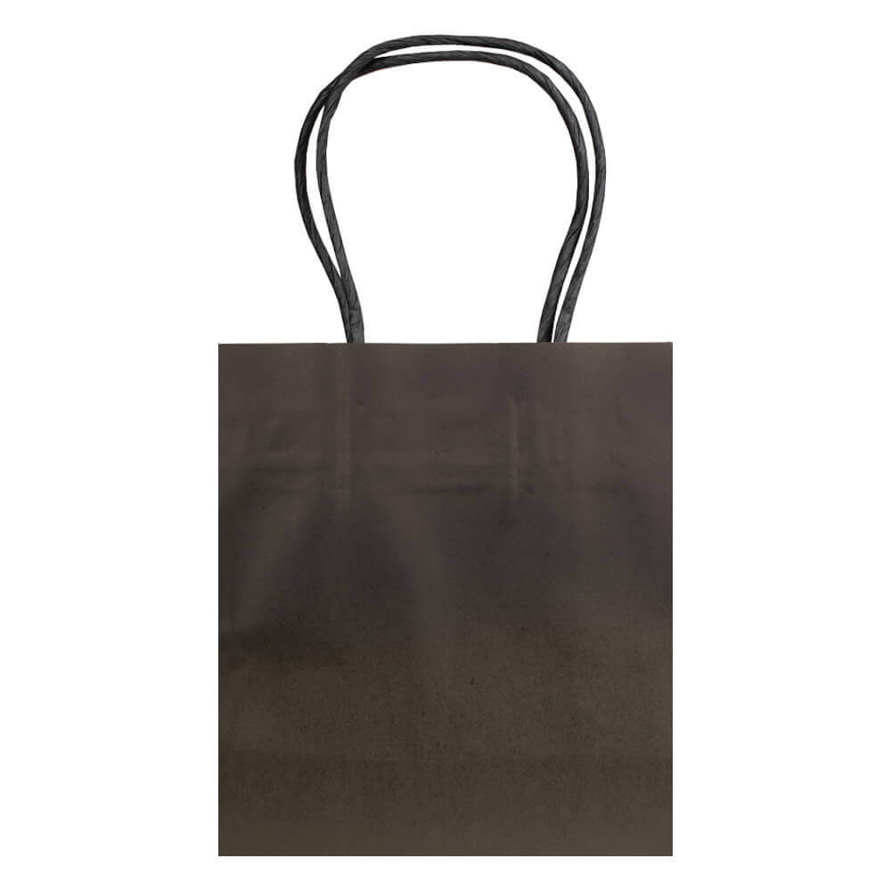 Small, Black, Eco-Friendly Kraft Paper Bags