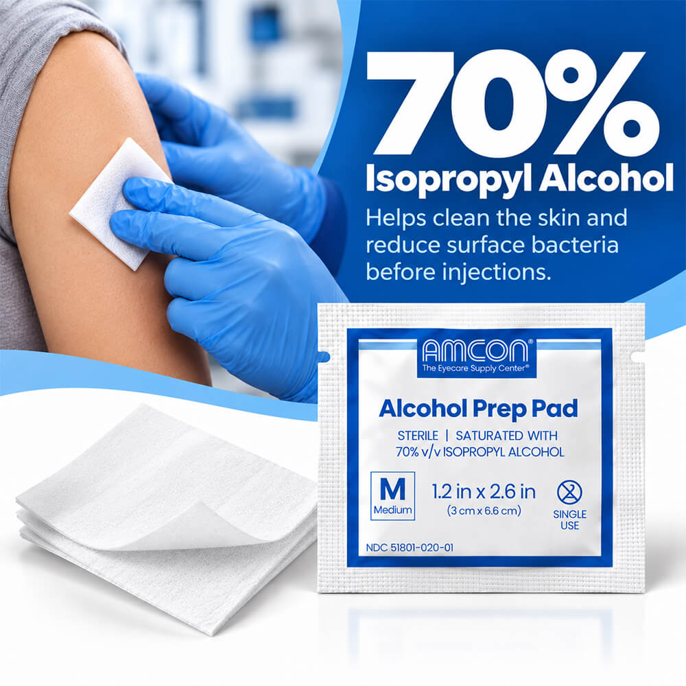 Amcon's Medium Alcohol Prep Pads - 2