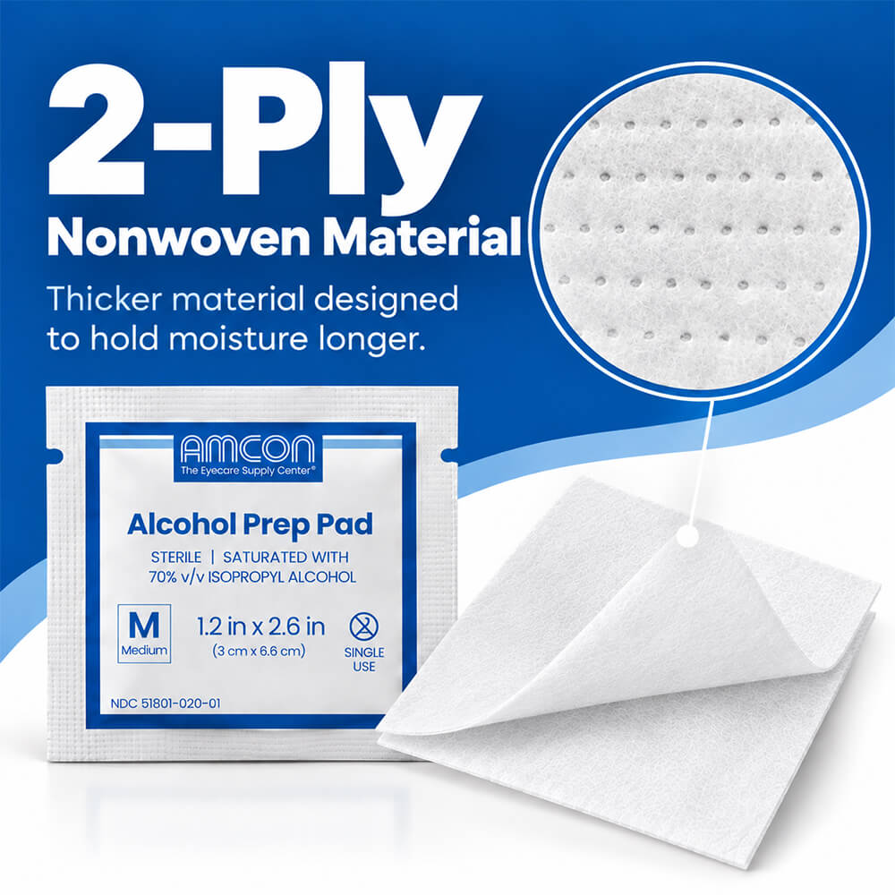 Amcon's Medium Alcohol Prep Pads - 3
