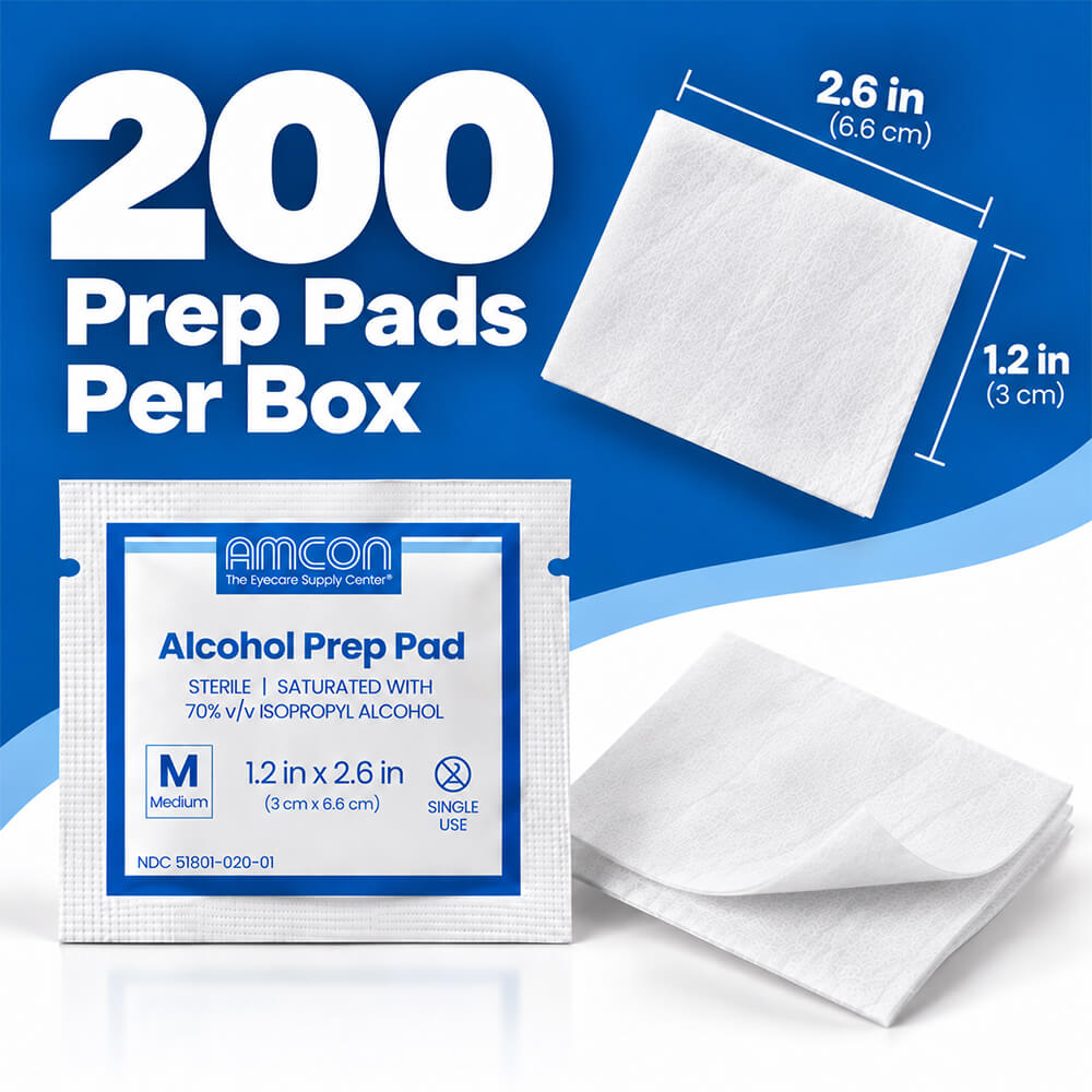 Amcon's Medium Alcohol Prep Pads - 4