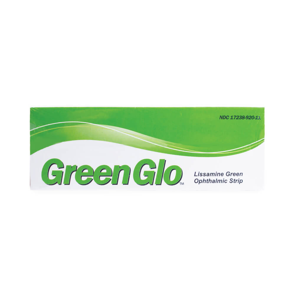 GreenGlo Lissamine Green Ophthalmic Strips - 1.5mg - 2