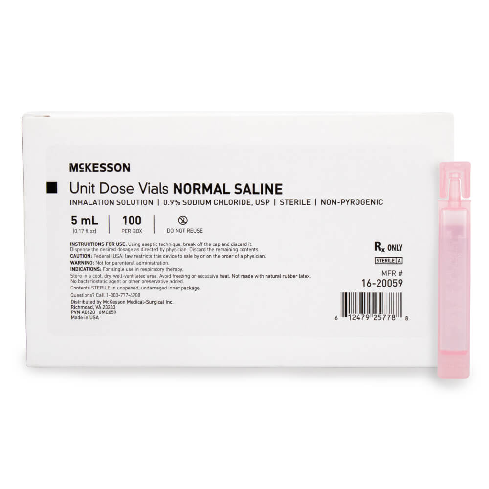 Sodium Chloride Preservative Free Solution for Inhalation 0.9% - 5 mL - 1