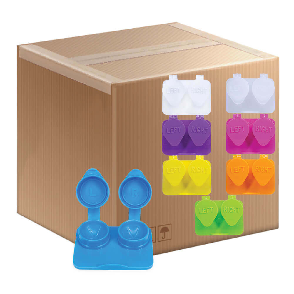 Ribbed Flat Packs - Deep Well for Soft Contact Lenses - Box of 1,000