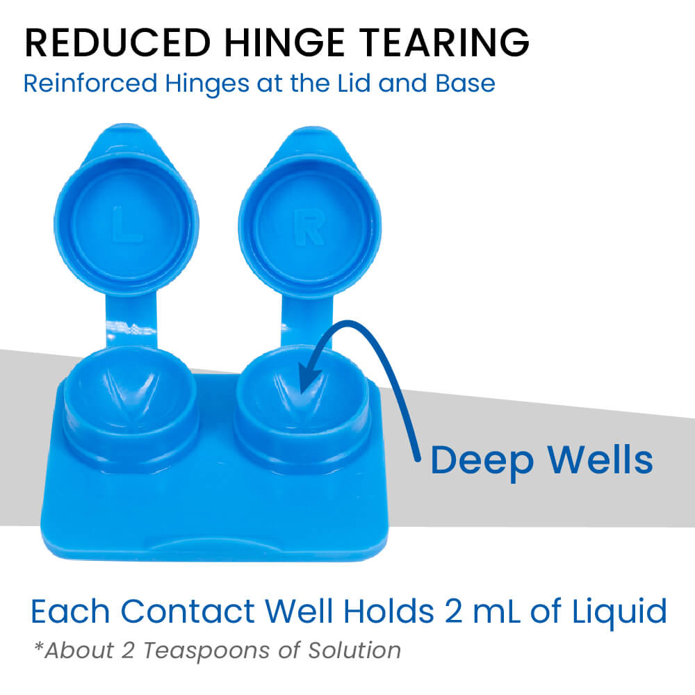 Ribbed Flat Packs - Deep Well for Soft Contact Lenses - Bag of 50 - 2