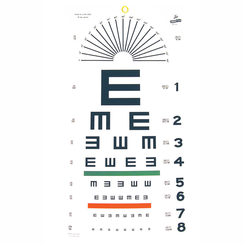 Near Vision Eye Chart Printable