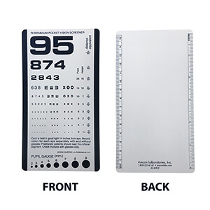 Reduced Snellen Eye Chart