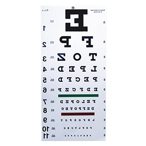 Tumbling E Vision Chart