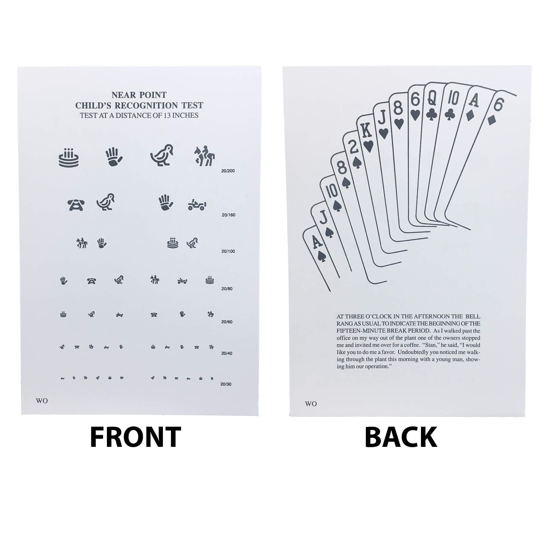 Printable Allen Picture Eye Chart