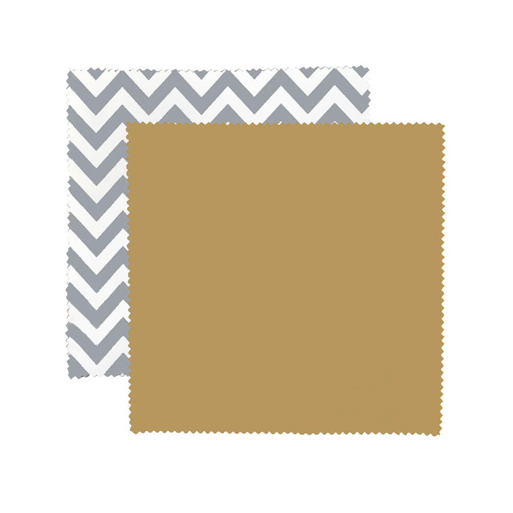Gray Chevron Premium Polished Microfiber Cloth