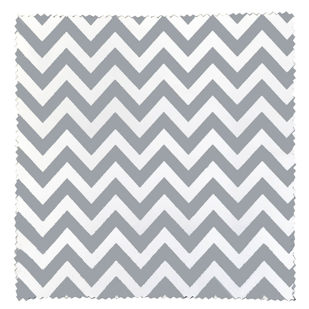 Gray Chevron Premium Polished Microfiber Cloth - Imprinted