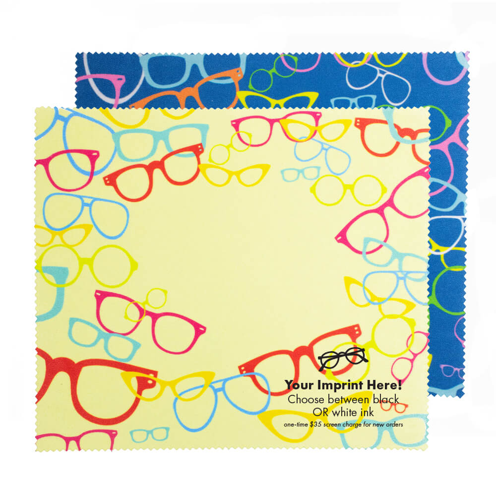 Premium-Polished-Microfiber-Cloth-Retro-Frames-Imprinted-Box-of-100