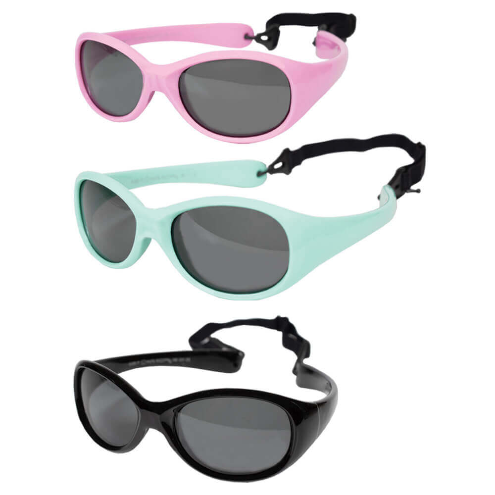 Infant Polarized Lens Wrap Around Sunglasses with Band